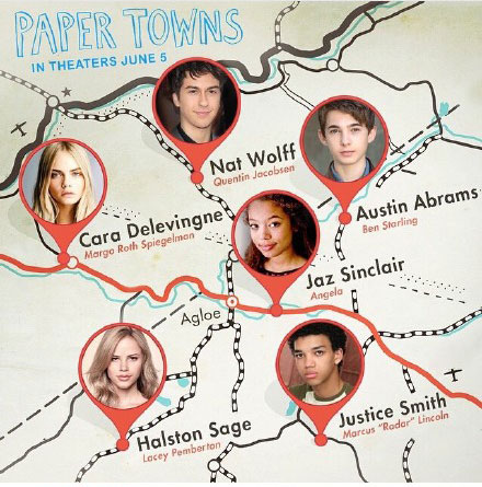 获CinemaCon新星奖Cara Delevingne主演的电影Paper Towns在7月24日
